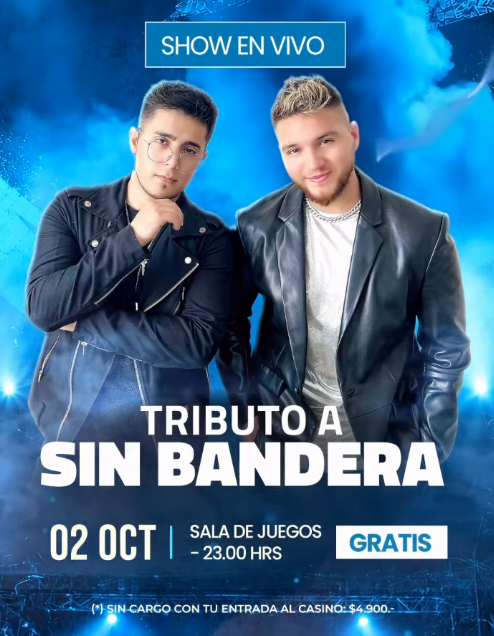 Afiche de Tributo a Sin Bandera · Ovalle