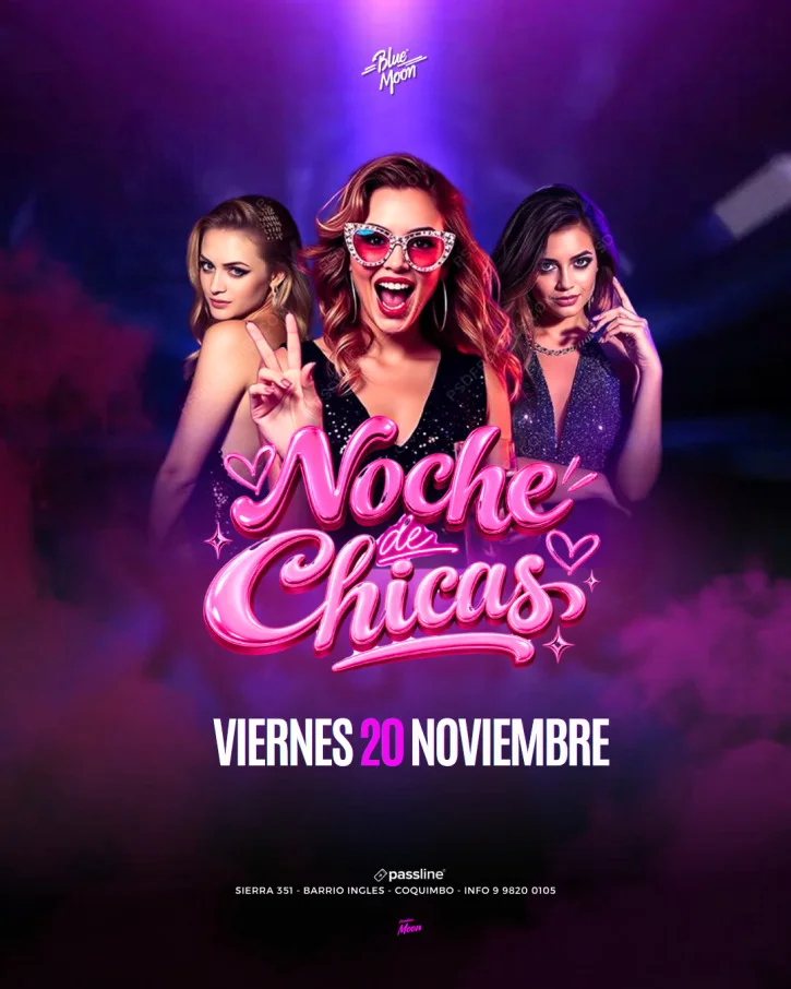 Afiche de Noche de chicas · Blue Moon