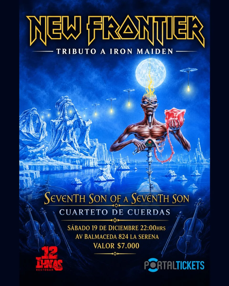 Afiche de New Frontier · Seventh Son of a Seventh Son con cuarteto de cuerdas