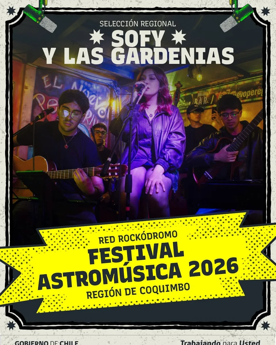Flyer de artista participante en Festival Astromúsica 2026 · Centro Cultural Palace