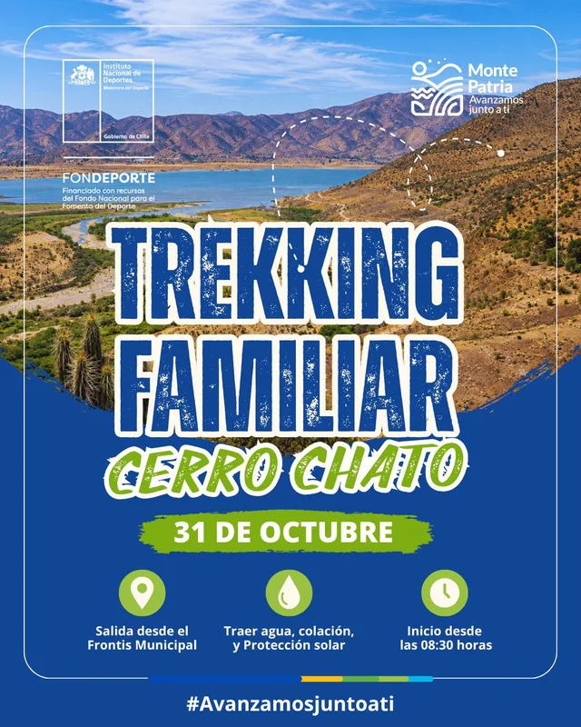 Afiche: Trekking familiar · Cerro Chato