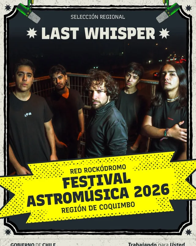 Flyer de artista participante en Festival Astromúsica 2026 · Centro Cultural Palace
