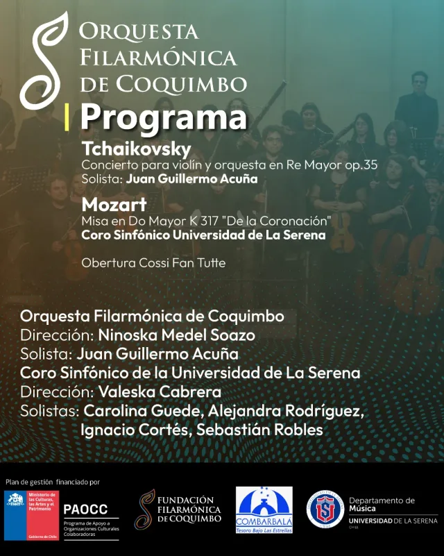 Orquesta Filarmónica de Coquimbo · concierto en Combarbalá