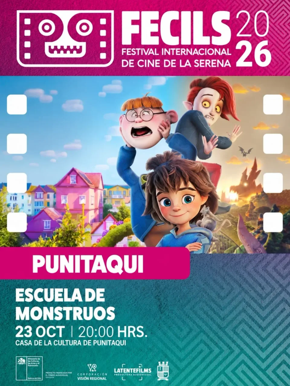 Afiche de Escuela de Monstruos · FECILS en La Serena
