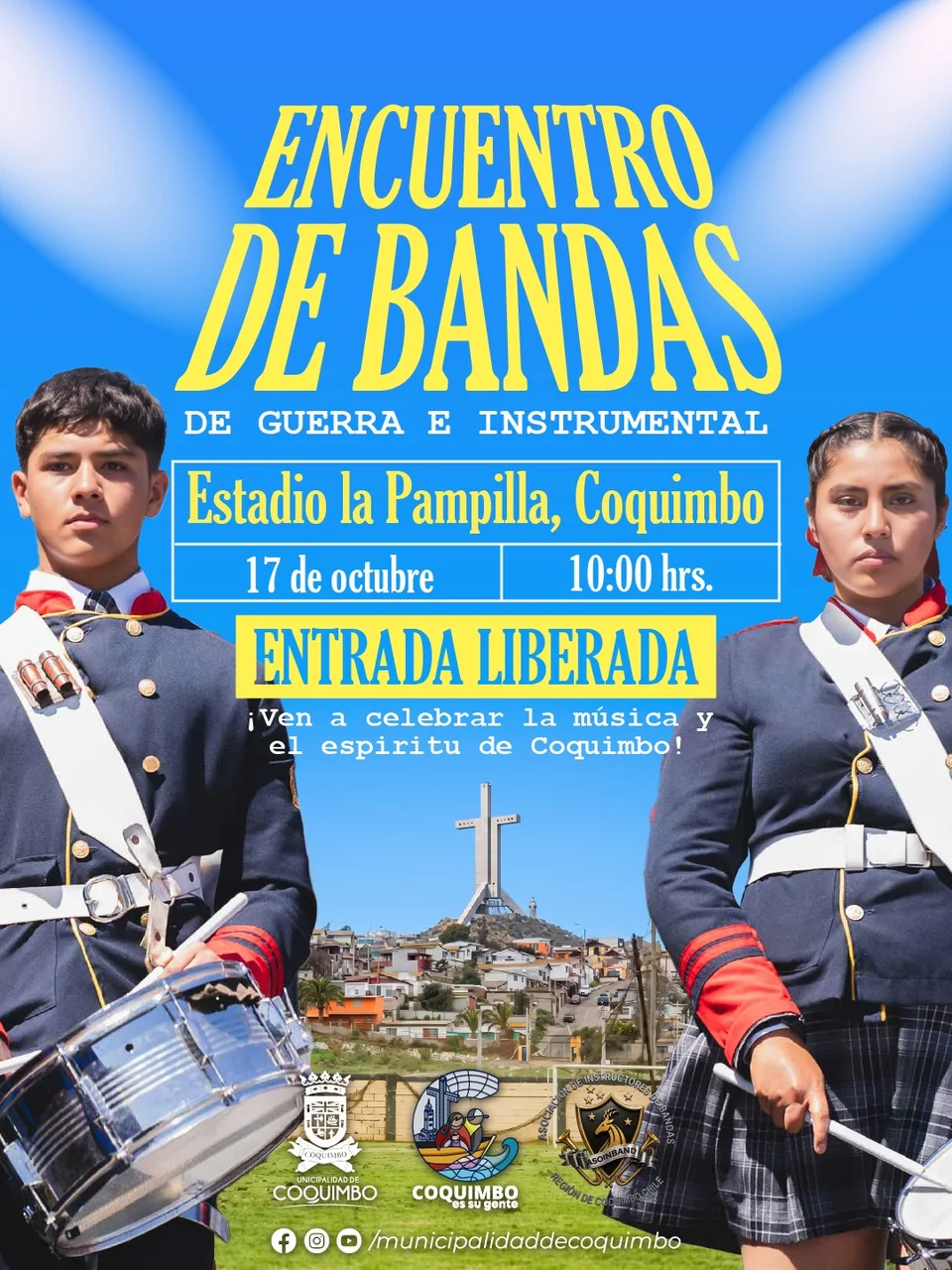 Afiche de Encuentro de Bandas de Guerra e Instrumental