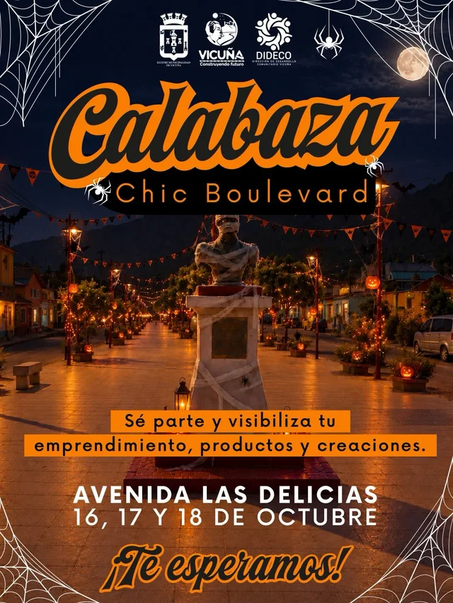 Afiche de Calabaza Chic Boulevard · viernes 16 de octubre