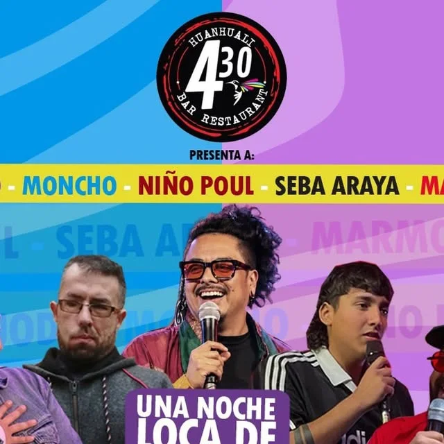 Afiche de Noche Loca de stand-up comedy