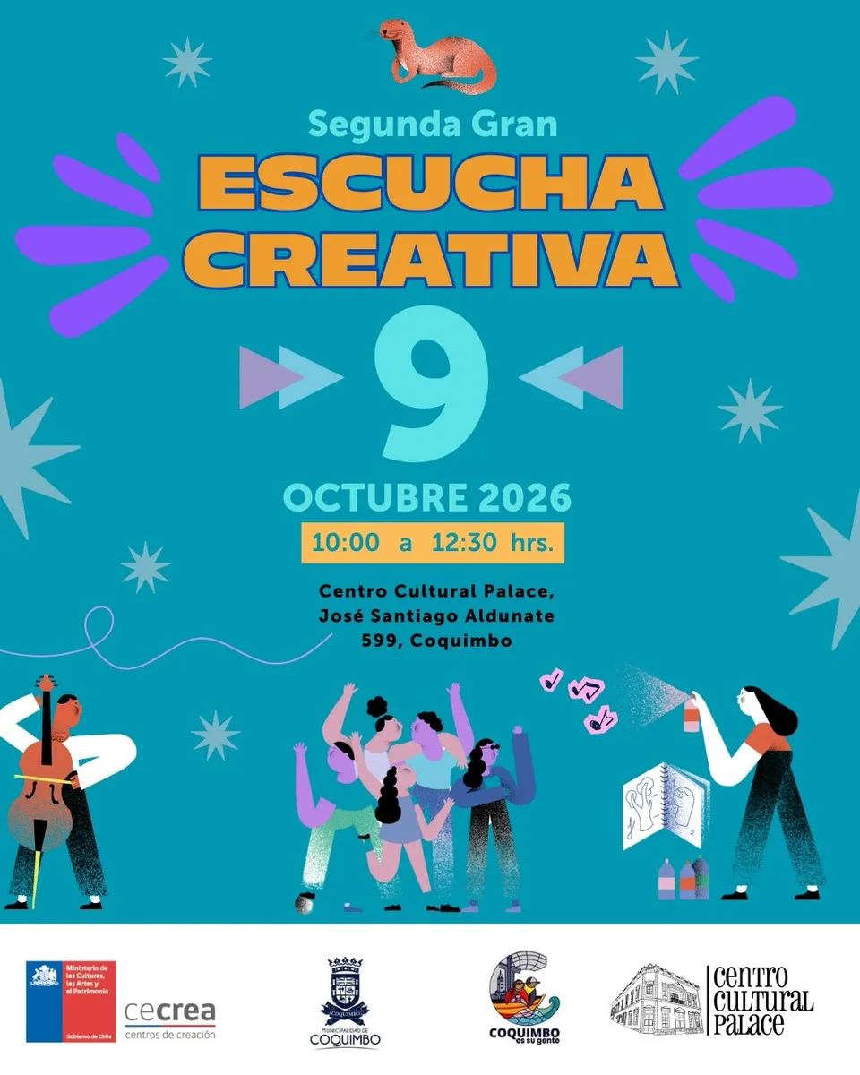 Afiche de Segunda Escucha Creativa Cecrea