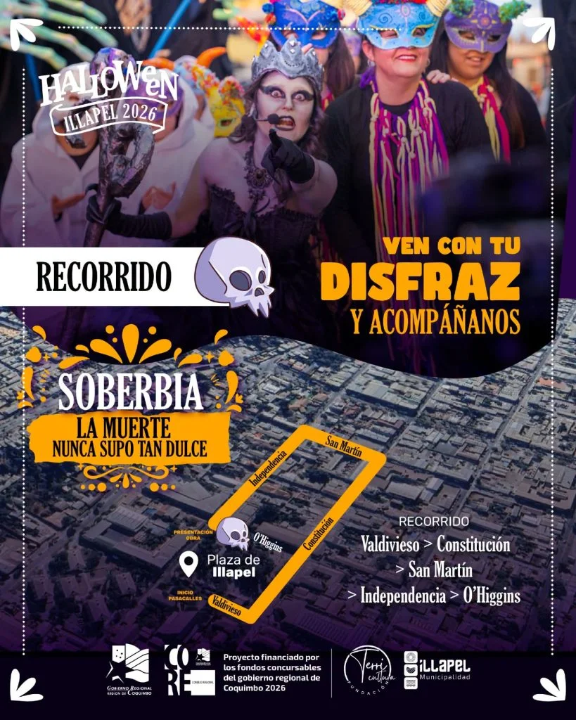 Halloween Illapel · Soberbia: La muerte nunca supo tan dulce