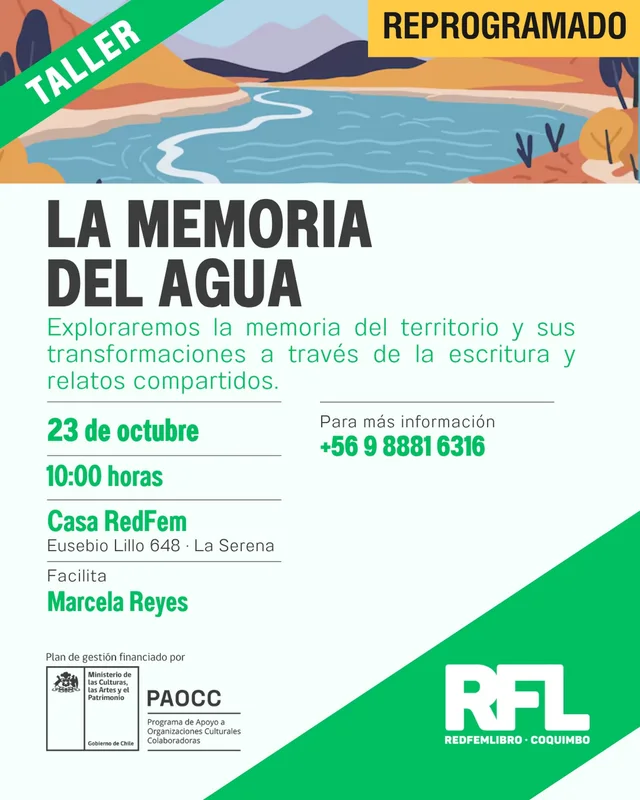 Afiche: La memoria del agua