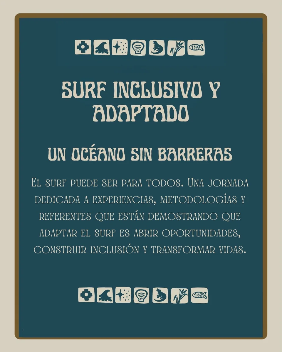 Flyer e información de Rompientes Vivas 2026 · Congreso de Surf Regenerativo