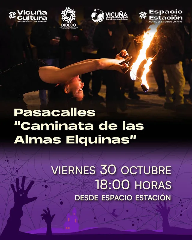 Afiche: Pasacalles · Caminata de Almas Elquinas