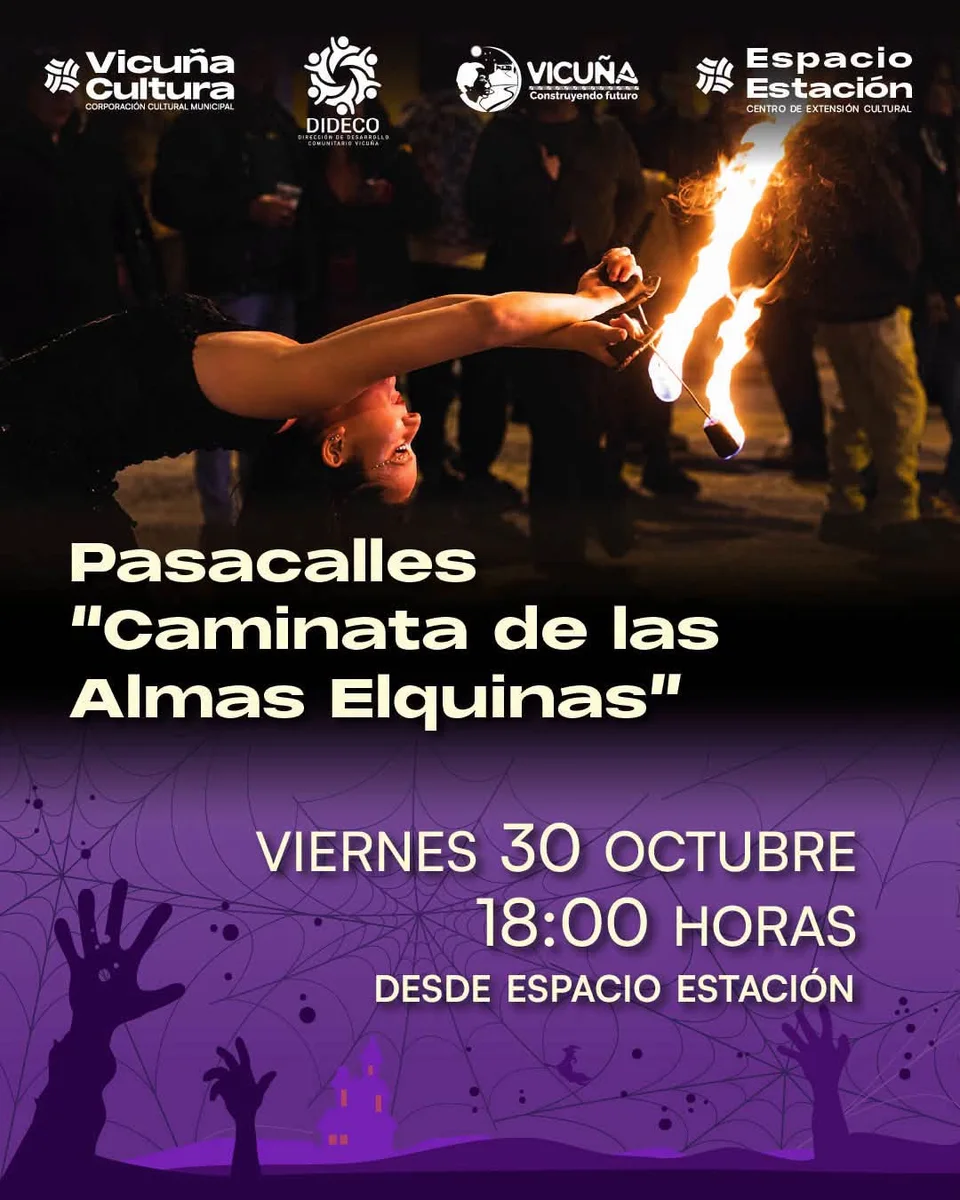 Afiche de Pasacalles · Caminata de Almas Elquinas