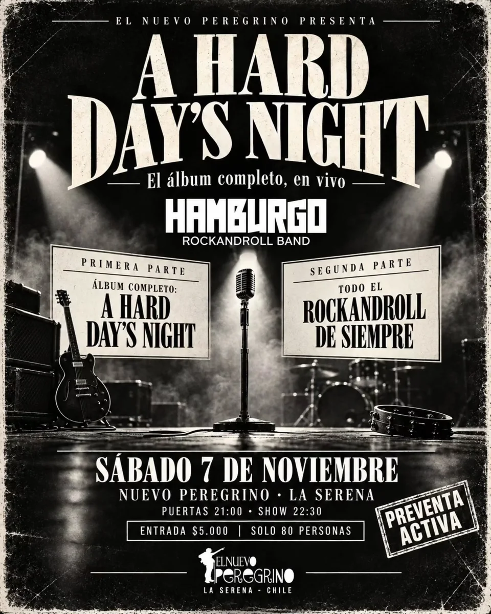 Afiche de Hamburgo · tributo a The Beatles