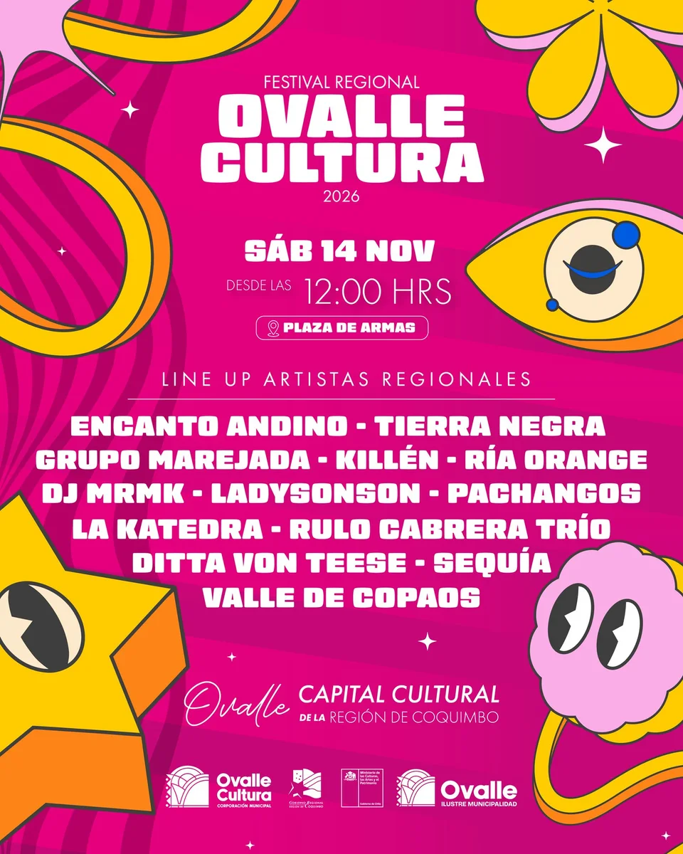 Afiche de Festival Regional Ovalle Cultura 2026