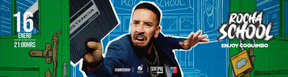Afiche de Pastor Rocha · Rocha School · Coquimbo