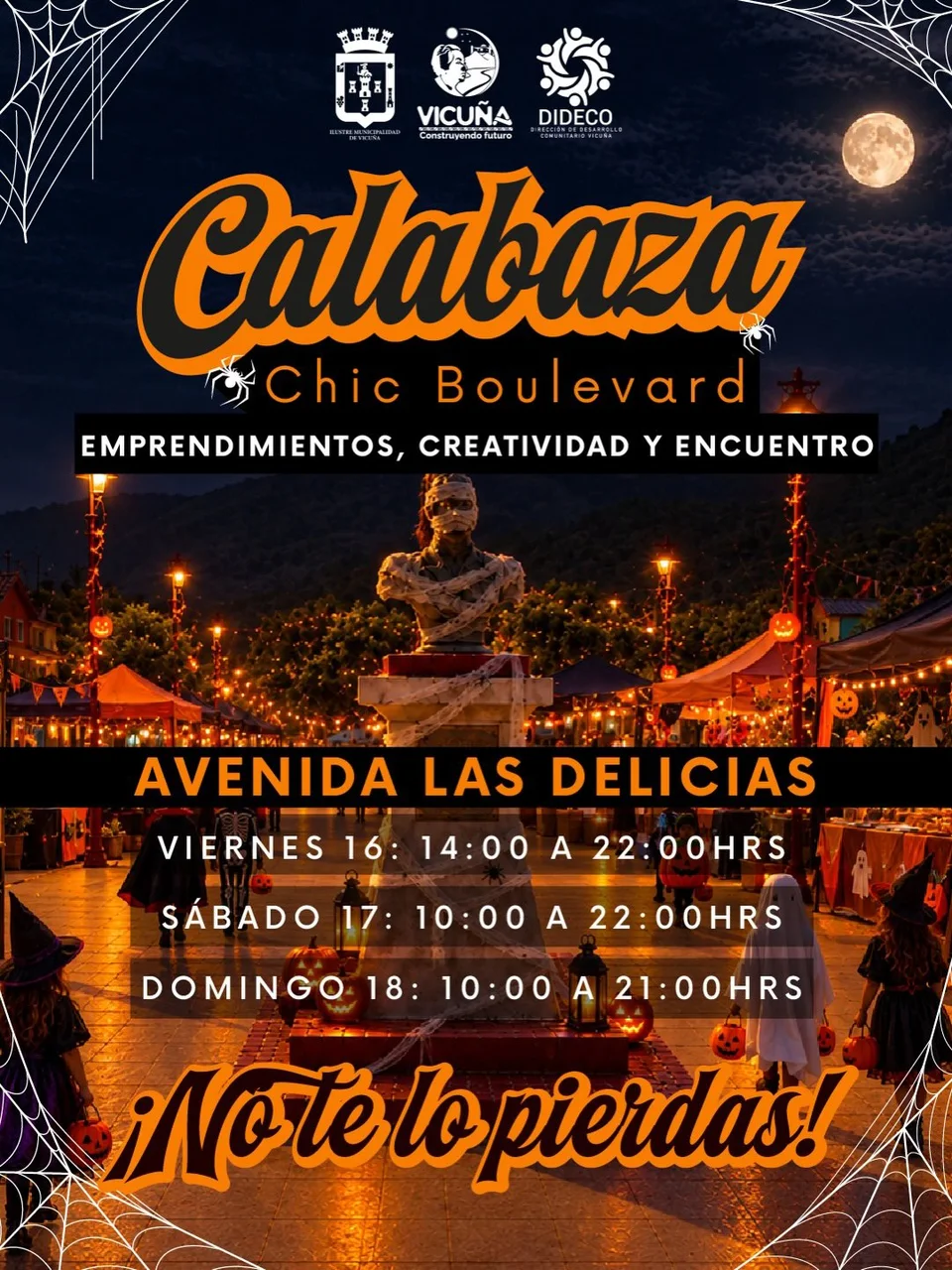 Flyer e información de Calabaza Chic Boulevard · viernes 16 de octubre