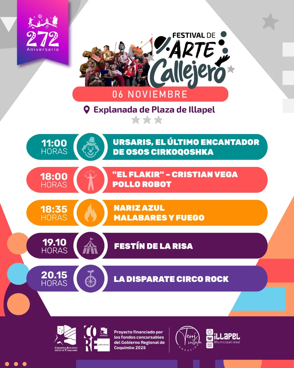 Festival de Arte Callejero · aniversario de Illapel