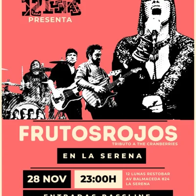 Afiche de Frutos Rojos en 12 Lunas