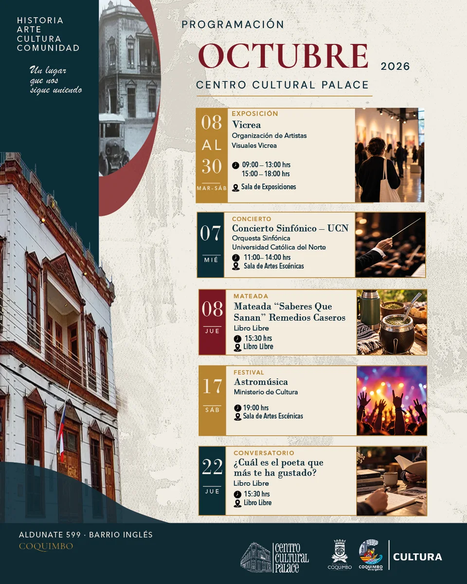 Afiche de Exposición VICREA · Centro Cultural Palace