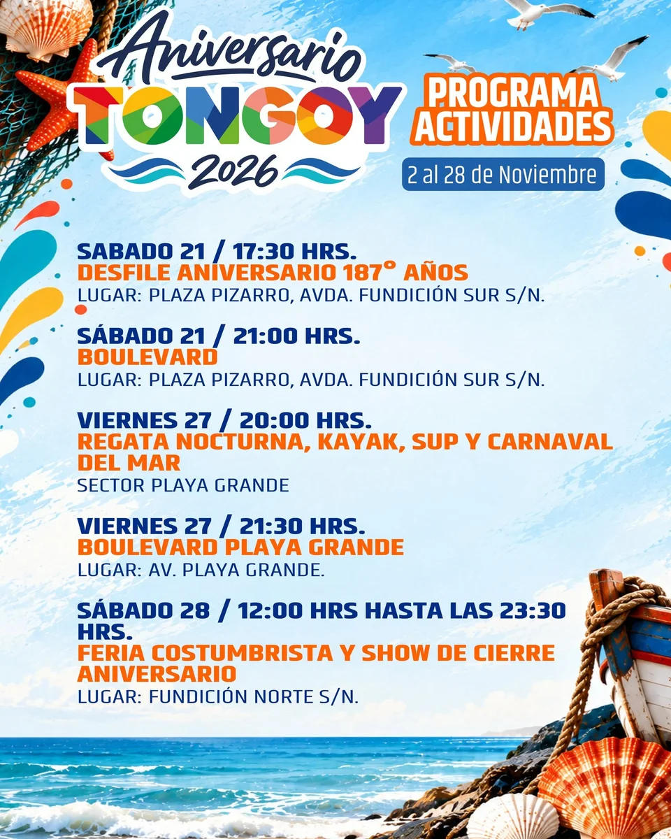 Afiche de Boulevard Playa Grande · Tongoy