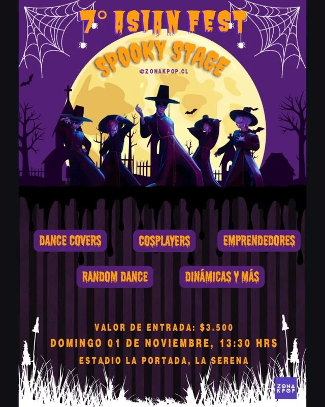 Afiche: 7° Asian Fest · Spooky Stage