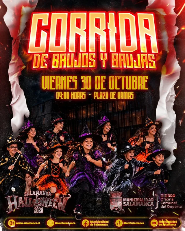 Afiche: Corrida de Brujos y Brujas