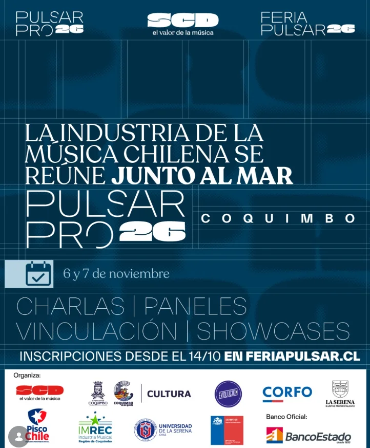 Afiche de Pulsar Pro Coquimbo · jornada Universidad de La Serena