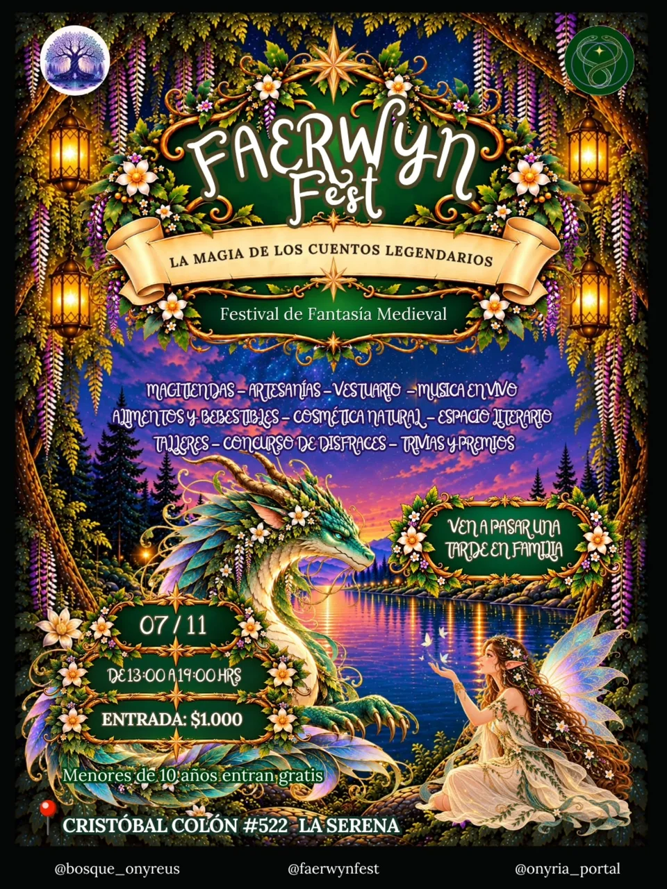 Afiche de Faerwyn Fest · la magia de los cuentos legendarios