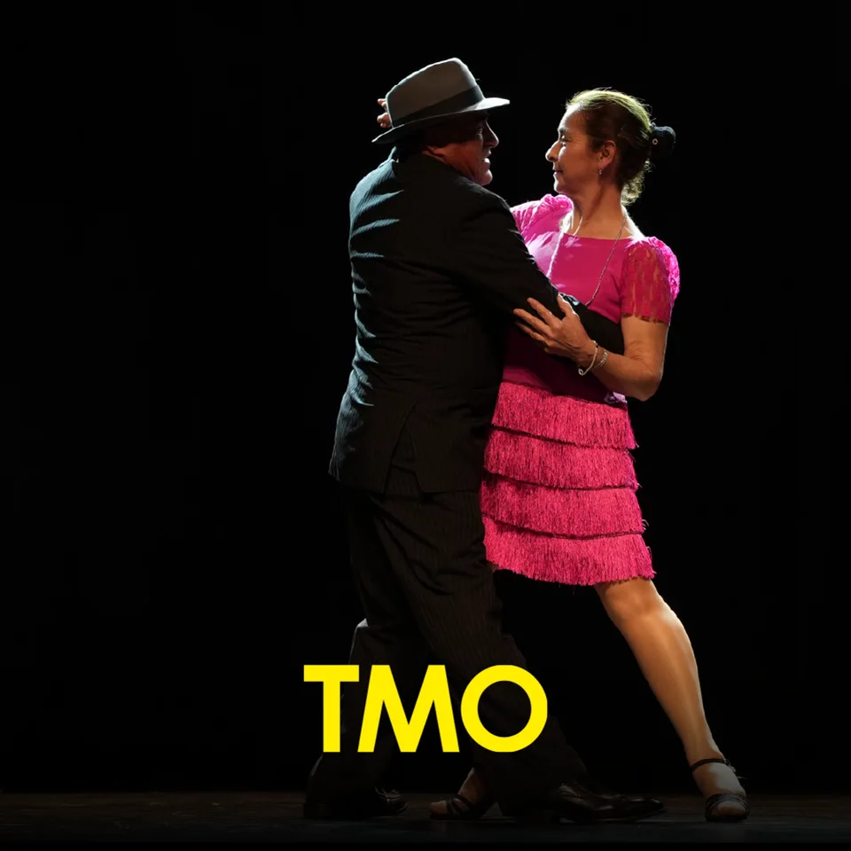 Afiche de 20 años de Amigos del Tango · Profesor Ramón Dueñas