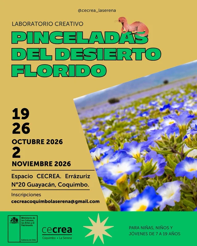 Afiche: Pinceladas del Desierto Florido