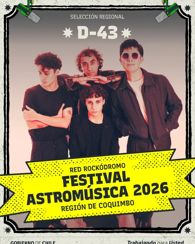 Flyer de artista participante en Festival Astromúsica 2026 · Centro Cultural Palace