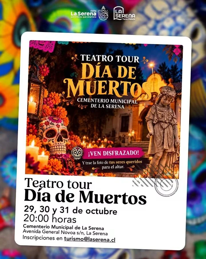 Afiche de Teatro tour · Día de los Muertos