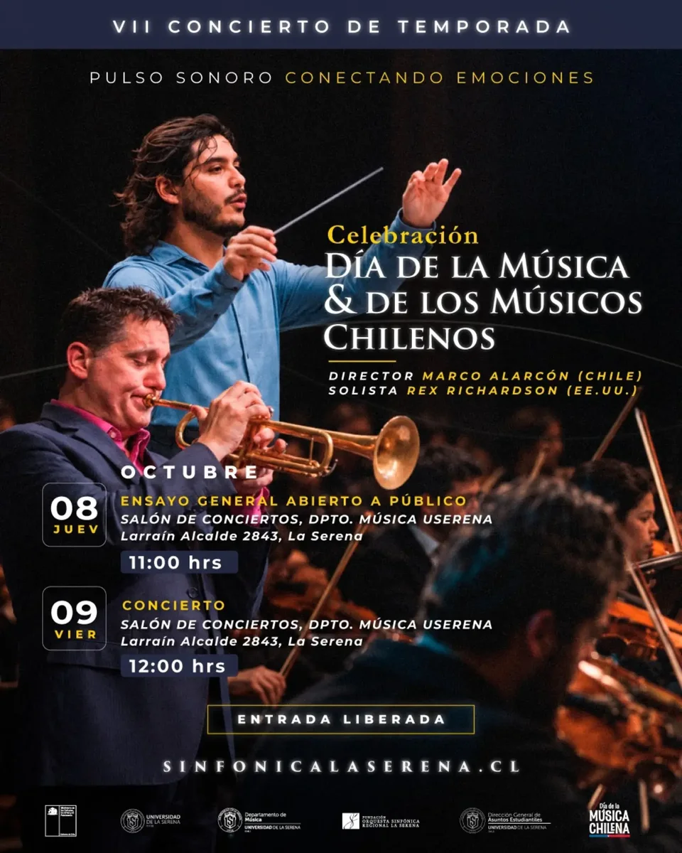 Afiche de OSULS · VII Concierto de Temporada · Día de la Música