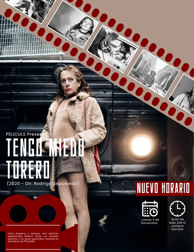Afiche: Tengo miedo torero · Cineclub ULS