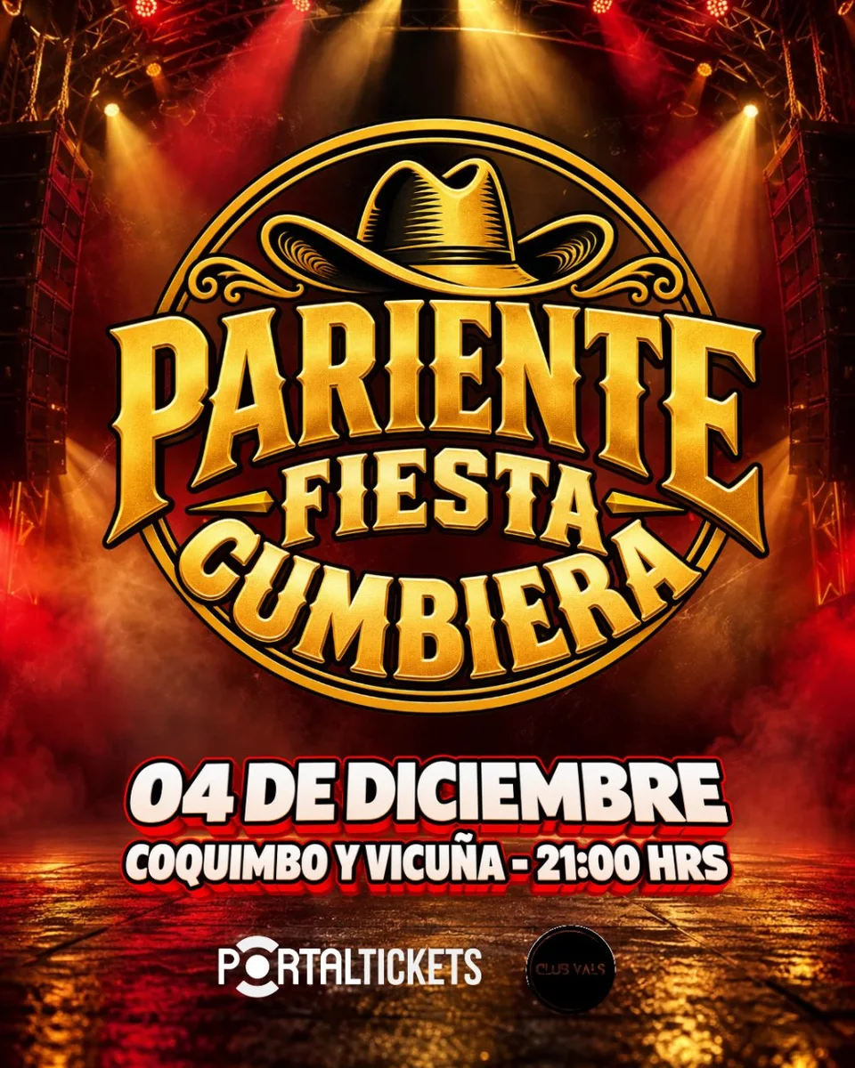Afiche de Pariente Fiesta Cumbiera · Club Vals