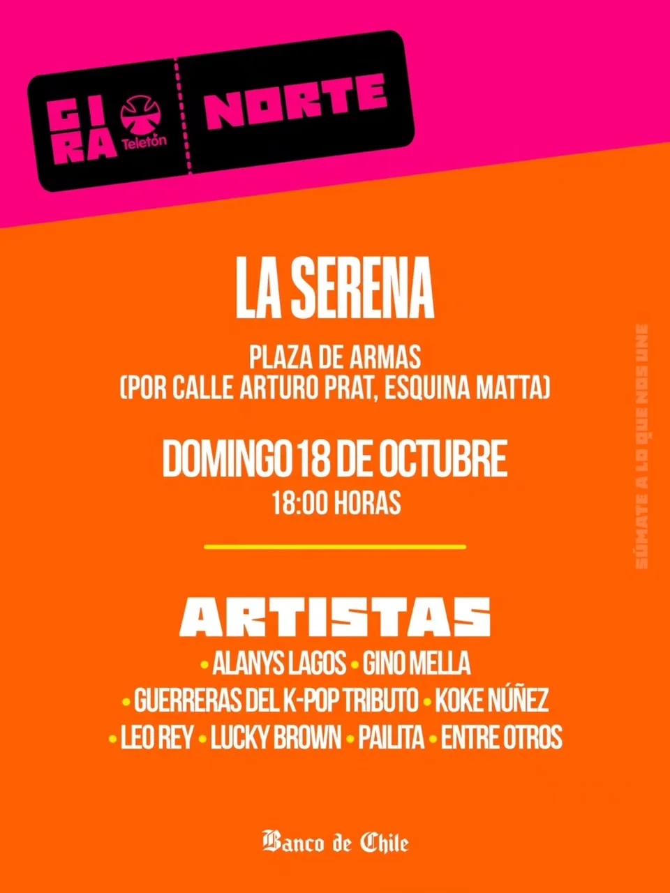 Afiche de Gira Teletón 2026 · La Serena