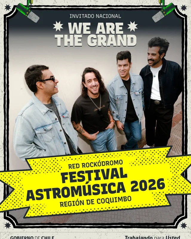 Flyer de artista participante en Festival Astromúsica 2026 · Centro Cultural Palace