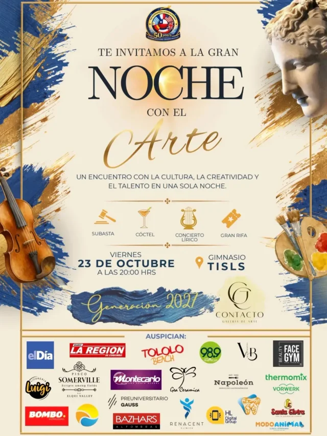 Afiche: Gran Noche con el Arte · The International School
