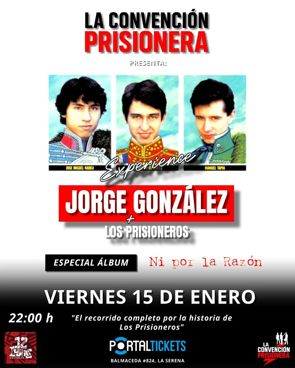 Afiche de Jorge González Experience · Ni por la razón