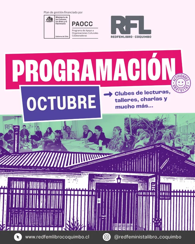 Programación de octubre de Casa RedFem