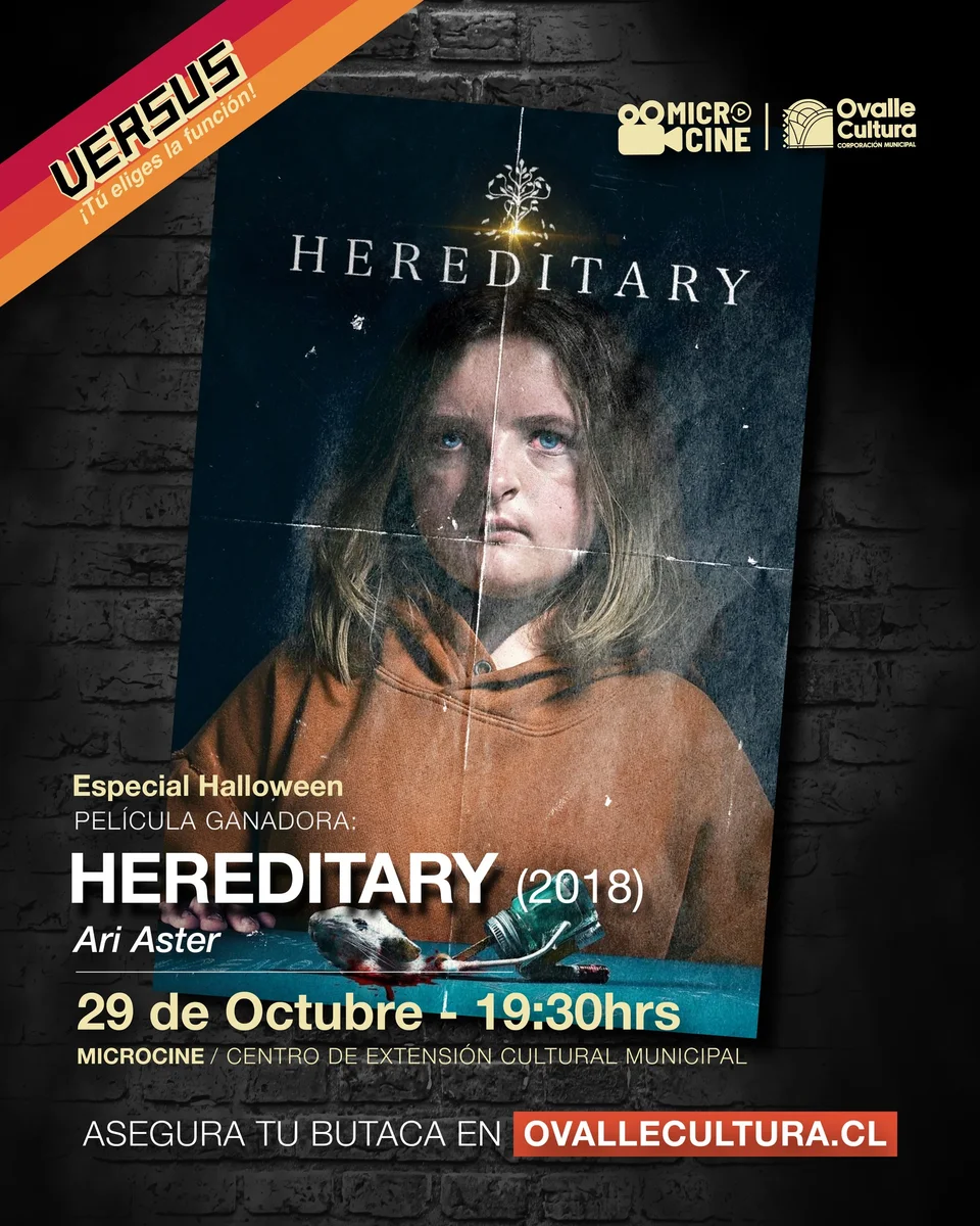 Afiche de VERSUS Halloween · Hereditary