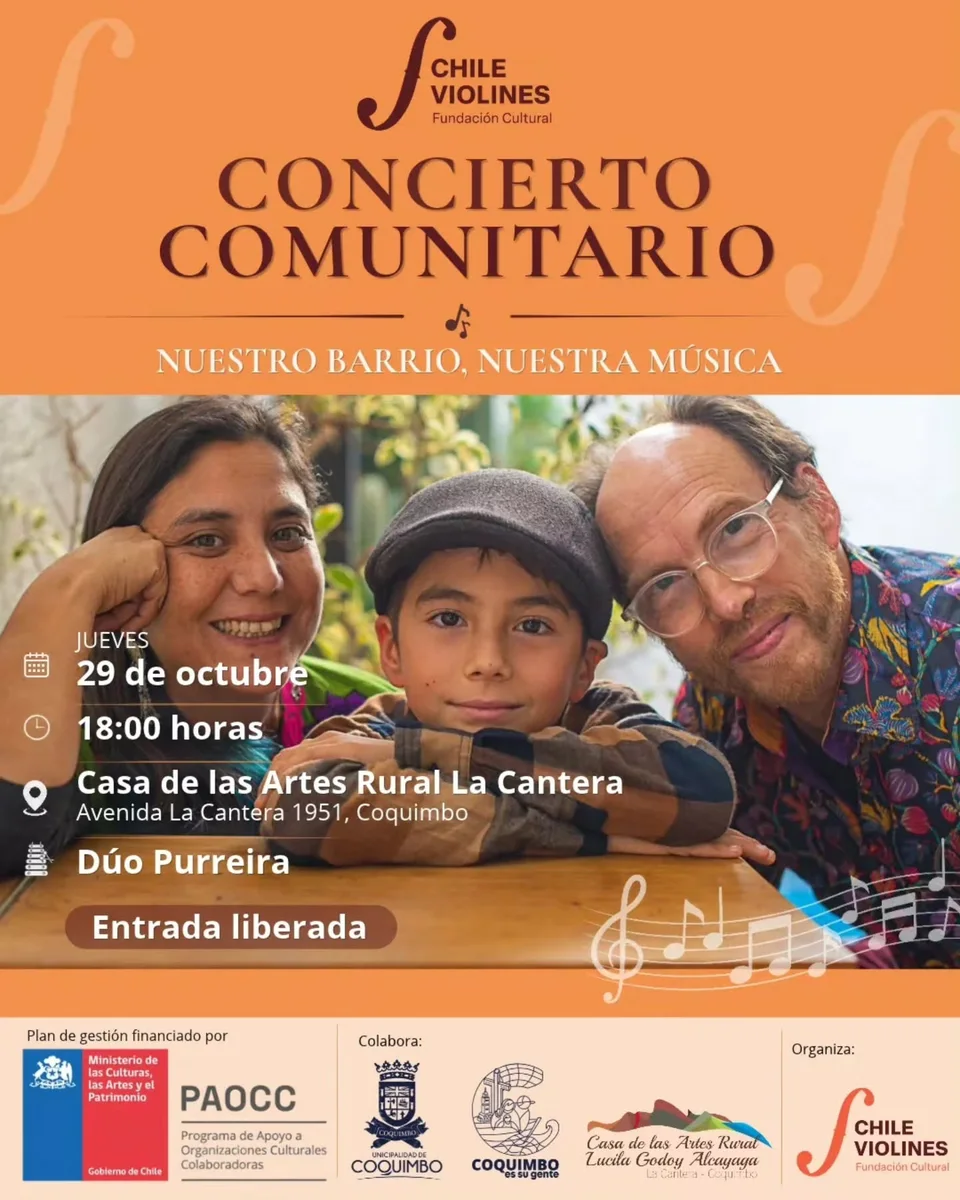 Afiche de Dúo Purreira · Nuestro Barrio, Nuestra Música