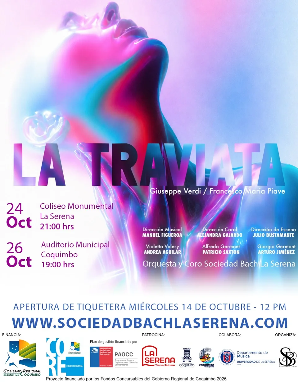 Afiche de La Traviata · Coquimbo