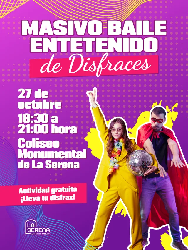 Afiche: Masivo Baile Entretenido de Disfraces