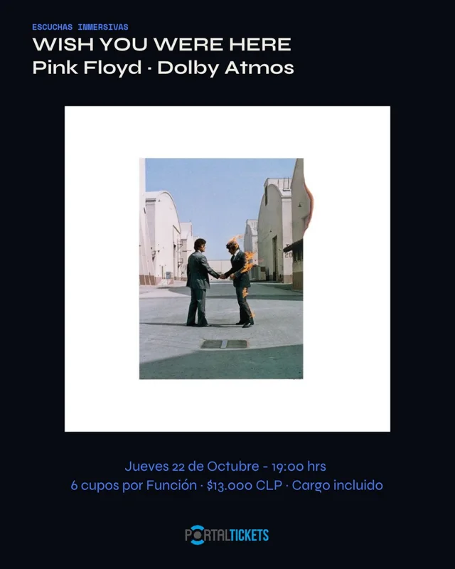 Afiche de Audiciones inmersivas · Pink Floyd, Peter Gabriel