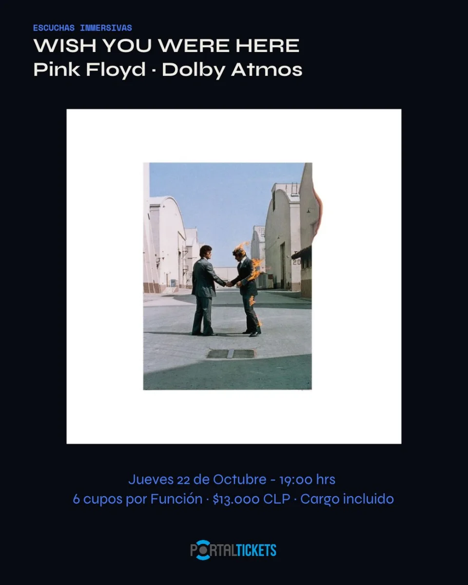 Afiche de Audiciones inmersivas · Pink Floyd, Peter Gabriel