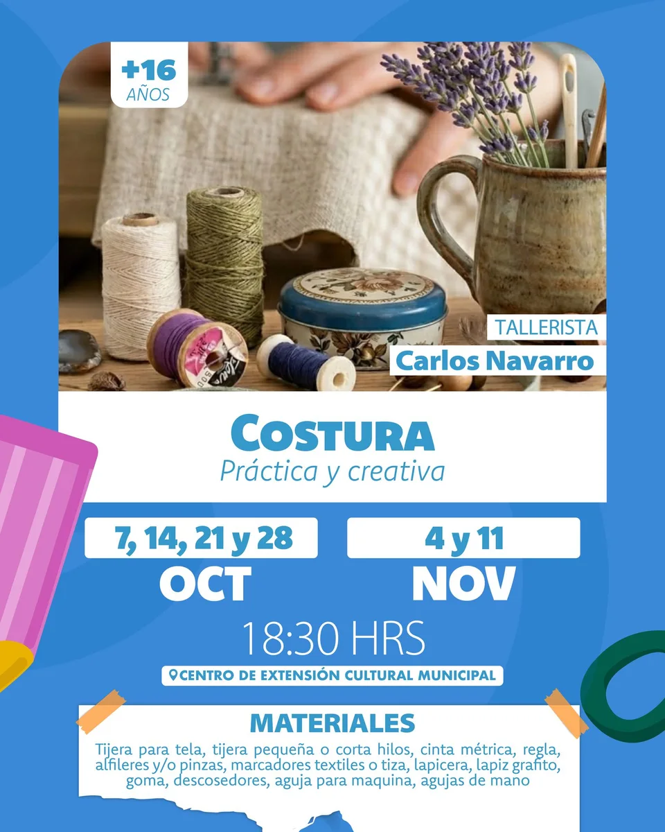 Afiche de Costura práctica y creativa