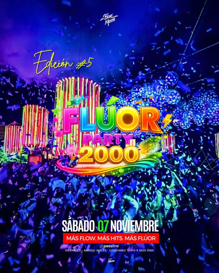 Afiche de Flúor Party · edición 5