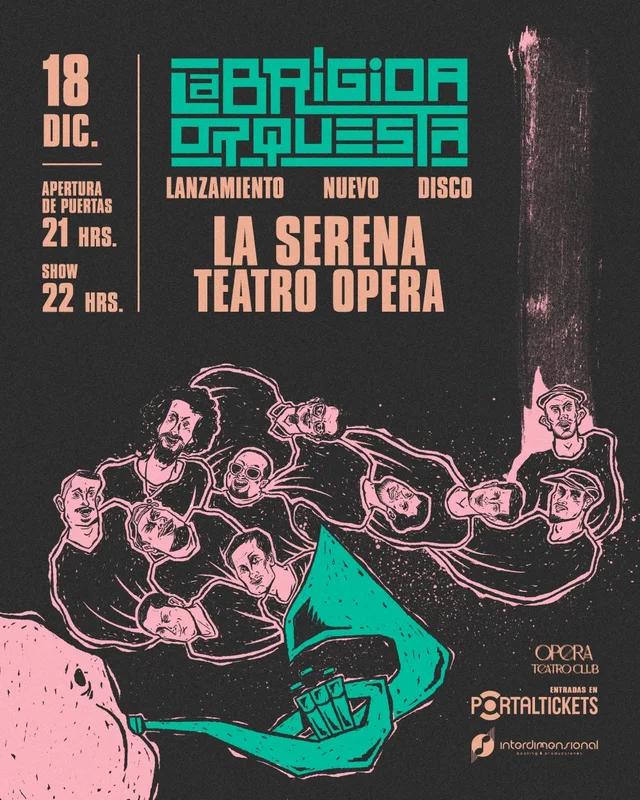 Afiche: La Brígida Orquesta · Lanzamiento de nuevo disco